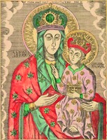 Мохнатинская икона Божией Матери. Гравюра. 2-я пол. XVIII в. Опубл.: Ровинский. Рус. народные картинки. Т. 3. № 1271