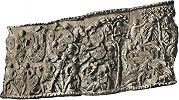Борьба римлян с даками. Рельеф колонны Траяна. Фотография из кн.: C. Cichorius. Die Reliefs der Traianssaule. Berlin, 1896. Taf. XXXII