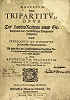 Титульный лист кн.: Istvan Werbõczy. Tripartitum. W., 1599 