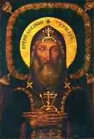 Прп. Герман Валаамский. Икона. 1808–1810 гг. Иконописец А. Козмин (Нововалаамский мон-рь, Финляндия)