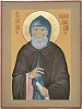 Прп. Сергий Малопинежский. Икона. 2016 г. Иконописец И. В. Светоносова (Клобуковий Николаевский монастырь в Кашине)