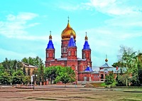 Кафедральный Михаило-Архангельский собор в Сердобске. 1895–1905 гг. Архит. А. М. Салько. Фотография. 2017 г. Фото: serdobsk-eparh.ru