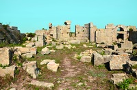 Руины мон-ря прп. Симеона Столпника Дивногорца в г. Самандаг, Турция. Фотография. 2017 г. Фото: Carole Raddato / Wiki-media Commons