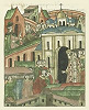 Свт. Симон, митр. Московский, совершает панихиду по князьям, перепохороненным в новом Архангельском соборе Московского Кремля. Миниатюра из Лицевого летописного свода. 70-е гг. XVI в. (РНБ. F.IV.232. Л. 679)