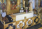 Гробница патриарха Московского и всея Руси Сергия (Страгородского) в Богоявленском кафедральном соборе Москвы. Фотография. 2007 г.