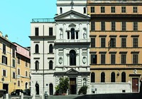 Греко-католич. ц. мучеников Сергия и Вакха и Жировицкой иконы Божией Матери в Риме. Фотография. 2020 г. Фото: Fr. Ruslan Sidelnyk / Wikimedia Commons