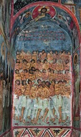 Сорок мучеников Севастийских. Роспись ц. Панагии Асину (Панагии Форвиотиссы) близ Никитари, Кипр. 1105/06 гг. Фото: И. А. Орецкая