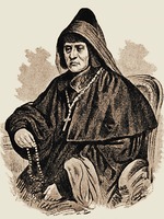 Прп. Серафима (Моргачёва), игум. Сезёновская. Литография по рис. Н. Оглашева. Кон. XIX в.