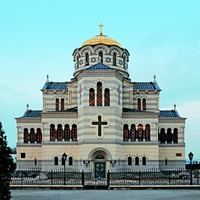 Собор во имя равноап. кн. Владимира в Херсонесе. 1861–1891 гг. Архит. Д. И. Гримм. Фотография. 2020 г. Фото: В. Е. Сусленков