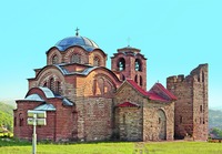 Церковь свт. Николая Чудотворца в Куршумлии. Между 1166 и 1168 гг. Фотография. 2019 г. Фото: И. А. Орецкая