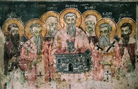 Седмочисленники. Роспись собора монастыря св. Наума Охридского, Македония. 1806 г. Мастер Трпо из Корицы
