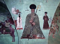 Севир, патриарх Антиохийский. Роспись ц. Мар-Саркис в Сададе, Сирия. XVIII в. (?) Фотография. 2004 г. Фото: Mat Immerzeel / Paul van Moorsel Centre, Vrije Universiteit Amsterdam