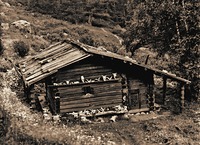 Церковь Реком в Алагирском р-не. XVII–XVIII вв. Фотография. 70-е гг. XX в.