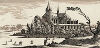 Аббатство Сен-Виктор в Париже. Гравюра. Худож. И. Сильвестр. 70-е гг. XVII в.