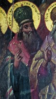 Свт. Симон, еп. Владимирский и Суздальский. Фрагмент иконы «Собор Киево-Печерских святых». Сер. XIX в. (Троицкий собор Успенского жен. мон-ря в Александрове)