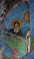Прп. Симеон Столпник. Роспись ц. Богородицы в Ахтале. Между 1205 и 1216 гг. Фотография. 2016 г. Фото: В. А. Заварицкая