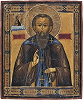 Прп. Сильвестр Обнорский. Икона. Посл. треть XIX в. (частное собрание)