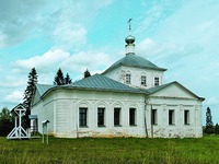 Воскресенская церковь на Обноре в с. Воскресенском Любимского р-на Ярославской обл. 1825 г. Фотография. 2021 г. Фото: Я. Э. Зеленина