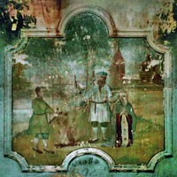 Мученическая кончина прмч. Симона Воломского. Роспись Крестовоздвиженской ц. погоста Воломы Великоустюгского р-на Вологодской обл. XIX в.