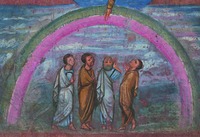 Праотец Сим. Мозаика в нартексе кафоликона мон-ря Хора (Кахрие-джами) в К-поле. Ок. 1316–1321 гг. Фотография. 2018 г. Фо-то: В. А. Заварицкая