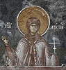 Мц. Христина Тирская. Роспись нартекса Печской Патриархии. Ок. 1320 г. Фото: BLAGO UFund, USA/Serbia