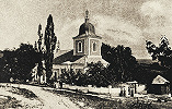 Церковь во имя свт. Николая Чудотворца Хировского мон-ря. 1836 г. Фотолитография. Кон. XIX — нач. ХХ в.