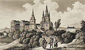 Покровский монастырь в Харькове. Литография. 1830 г.