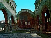 Интерьер базилики в Кальб-Лузе V в. Фотография. 2008 г. Фото: А. Ю. Казарян