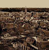 Разрушенный христ. квартал в Дамаске. Фотография. 1860 г.