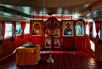 Интерьер храма-корабля «Святой апостол Андрей Первозванный», Новосибирск. Фотография. 2017 г. Фото: nskmi.ru