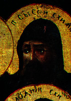 Прп. Сисой Схимник. Фрагмент иконы «Собор Киево-Печерских святых». Сер. XIX в. (Троицкий собор Успенского мон-ря в Александрове)