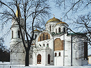 Вид на собор Спаса Преображения с юго-вост. стороны. Фотография. 2006 г. Фото: А. В. Слезкин