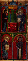 Сретение Господне. Миниатюра из сир. Лекционария. 1280 г. (Vat. sir. 559. Fol. 48v)
