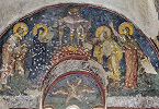 Сретение Господне. Роспись ц. Богородицы Левишки в Призрене. 1312–1314 гг. Фото: В. А. Заварицкая