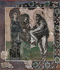 Сретение Господне. Мозаика из ц. Панагии Кириотиссы. Кон. VI — нач. VII в. (Археологический музей, Стамбул)