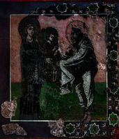 Сретение Господне. Мозаика из ц. Панагии Кириотиссы. Кон. VI — нач. VII в. (Археологический музей, Стамбул)