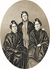 Сестры Фокс и миссис Фиш. Фотография. 1852 г. Фото: Wikimedia Commons 
