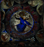 Христос — Логос. Роспись купола ц. вмч. Димитрия Маркова мон-ря. 1376–1381 гг. Фото: В. А. Заварицкая