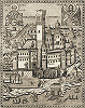 Монастырь Ставроникита. Гравюра. 1832 г.