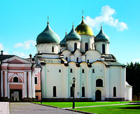 Собор Св. Софии в Вел. Новгороде. Вид с юга. 1045–1050 гг. Фотография. 2017 г. Фото: И. А. Орецкая