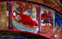 Ангел велит папе Римскому во сне не скрывать клобук. Роспись галереи Воскресенского собора в Тутаеве. 1678–1679 гг. Фото: Ф. А. Зверев