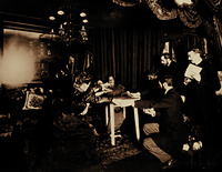 Левитация стола во время сеанса с медиумом Е. Палладио 8 нояб. 1898 г. Фотография Х. Мэре. Фото: Wikimedia Commons