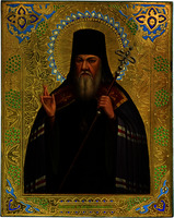 Свт. Софроний (Кристалевский), еп. Иркутский. Икона. Кон. 10-х гг. XX в. (Ризница Данилова мон-ря в Москве) Фото: С. В. Веретенников