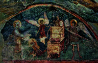 Покаяние царя Давида. Роспись верхнего этажа нартекса. Ок. 1346–1350 гг. Мастер Иоанн Теорианос Фото: А. В. Захарова