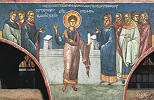 Проповедь первомч. Стефана. Роспись ц. Вознесения мон-ря Дечаны. 1348–1350 гг. Фото: М. Н. Бутырский