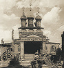 Размещение Антирелигиозного музея в соборе Страстного монастыря. Фотография. Нач. 30-х гг. ХХ в.