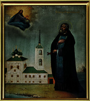 Прп. Стефан Комельский. Икона. 2-я пол. XIX в. (ц. прав. Лазаря в Вологде)