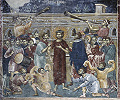 Поругание Христа. Роспись ц. вмч. Георгия в Старо-Нагоричино. 1317/18 гг. Фото: В. Е. Сусленков
