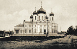 Благовещенская церковь в Череповце. 1848–1861 гг. Разрушена в 1939 г. Фототипия. Нач. ХХ в.