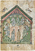 Избрание Матфия. Миниатюра из Четвероевангелия Раввулы. VI в. (Laurent. Plut. 1.56. Fol. 1r)